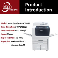 Photocopieur laser monochrome A3 d'occasion de haute qualité, vitesse d'impression 75 ppm, numérisation 600 dpi pour V 7080N 6080
