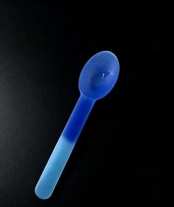 Cuillère à glace personnalisée, colorée, réutilisable, en plastique recyclé, changeant de couleur, avec logo, sans BPA, sans danger pour les aliments - Product Image 3