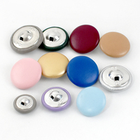 Meetee BD227 25mm DIY Vêtement Couture Accessoires Chemise Manteau Coloré Rond Boutons Décoratifs Boutons Couverts De Cuir