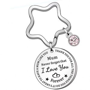 Llavero Personalizado de Acero Inoxidable, Moderno, para el Día de San Valentín, Cumpleaños, Acción de Gracias, Boda, para Mamá o Hija - Product Image 3
