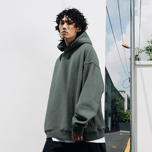 Customizable Drop Shoulder Hoodie Sweatshirt Custom Printing Logo Blank Streetwear Oversized <b>Pullover</b> Hoodies for <b>Men</b> - Product Image 4