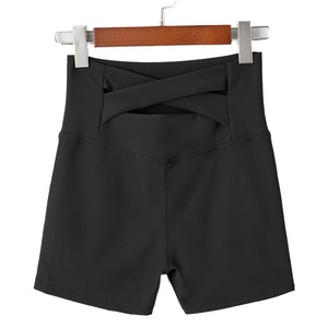 Shorts de yoga pour femmes de haute qualité, taille élastique, respirants, écologiques, grandes tailles, logo personnalisé, sport, fitness, prix bas - Product Image 2