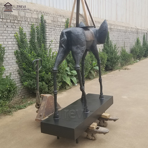 Estatua de bronce abstracto de tamaño real, estatua de elefante de Dalí, de tamaño real - Product Image 6