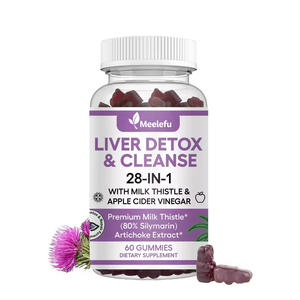 Meelefu organik süt Thistle Gummies doğal karaciğer detoks ve <span class=keywords><strong>Liver</strong></span> karaciğer sağlık desteği Hangover takviyesi - Product Image 1