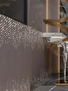 Panneau perforé en alliage d'aluminium, revêtement poudré, anti-corrosion, design minimaliste, mur rideau, utilisation extérieure - Product Image 3