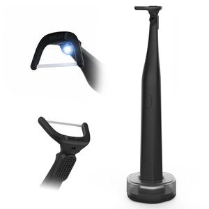 Irrigateur buccal LED, brossette électrique, appareil de nettoyage <span class=keywords><strong>dentaire</strong></span>, outil portable noir pour le soin des gencives - Product Image 1
