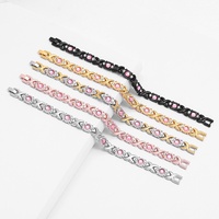 Bracelet en alliage 889, best-seller, module magnétique détachable, alliage écologique, serti de diamants, design floral réglable