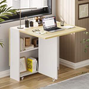 OEM/ODM Wenfeng Folding Dining Table Space Saving Kitchen Dining Room Table Pear Wood Coffee Table China <strong>Furniture</strong> Moving - Product Image 2