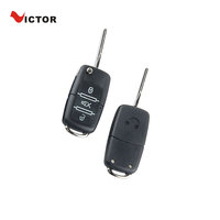 Système de verrouillage centralisé sans clé à distance Victor 12V universel à code hoppant unidirectionnel avec déclencheur de porte et frein à pied