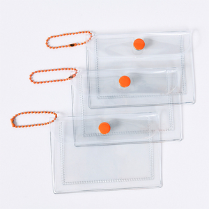 2023 Mới Bán Buôn Hàn Quốc Dễ Thương PVC Pouch Thẻ Túi Phim Hoạt Hình Mô Hình Chủ Thẻ Tín Dụng Với Nút Móc Chìa Khóa Cho Hộ chiếu - Product Image 1