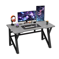 Bureau de jeu ergonomique avec surface de travail spacieuse, table d'ordinateur moderne pour le bureau à domicile