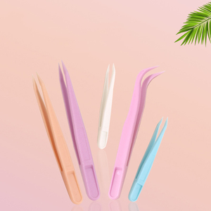 3 Days Plastic Tweezers for Eyelash <b>Extension</b> Hair <b>Extensions</b> Lashes <b>Nail</b> Tweezer Makeup Cosmetic Tools GZ RTS Bulk Mixed Order - Product Image 3
