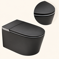 WC intelligent moderne à commande à distance, monobloc mural, avec bidet électronique et siège chauffant, pour villas de luxe, sanitaires haut de gamme