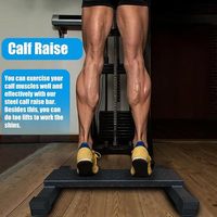 Plateforme en acier antidérapante pour exercices de mollets, outil de fitness pour étirements des mollets, squats, exercices des pieds et relaxation des chevilles