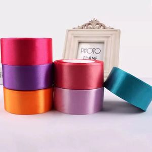 Pita Satin Polos Grosir 4cm *25 Yard Gulungan Pita Poliester untuk Dekorasi Kue, Pembungkus Bunga Segar - Product Image 6