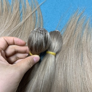 100% tự nhiên phần mở rộng tóc con người lông tóc sợi ngang của đôi rút ra - Product Image 4