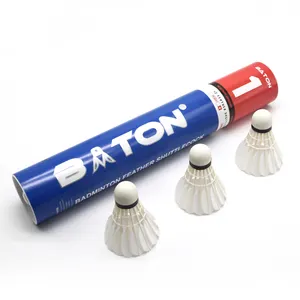 バトン最高品質のグースフェザートーナメント耐久性のあるバドミントン