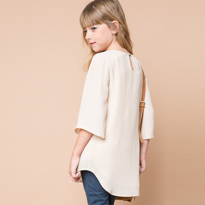 Chemisier en mousseline de soie pour filles, motif patchwork tendance, vente en ligne au détail - Product Image 2