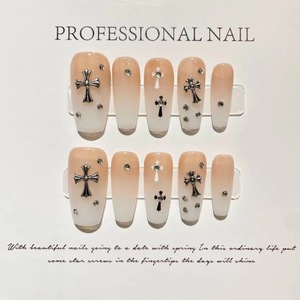 Nouveau produit lancé, série de <span class=keywords><strong>faux</strong></span> ongles faits main, style <span class=keywords><strong>anime</strong></span> dessiné à la main, rose et blanc, doux et cool - Product Image 5