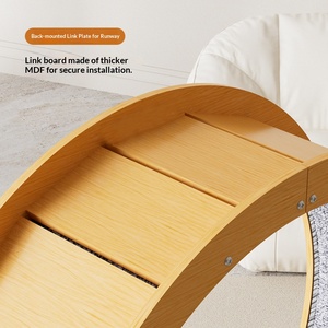 Caminadora para Gatos de Madera Silenciosa con Rodillo, Juguete de Ejercicio y Fitness, Plataforma Minimalista de Fibra de Alta Densidad, Marco de Escalada para Gatos - Product Image 5