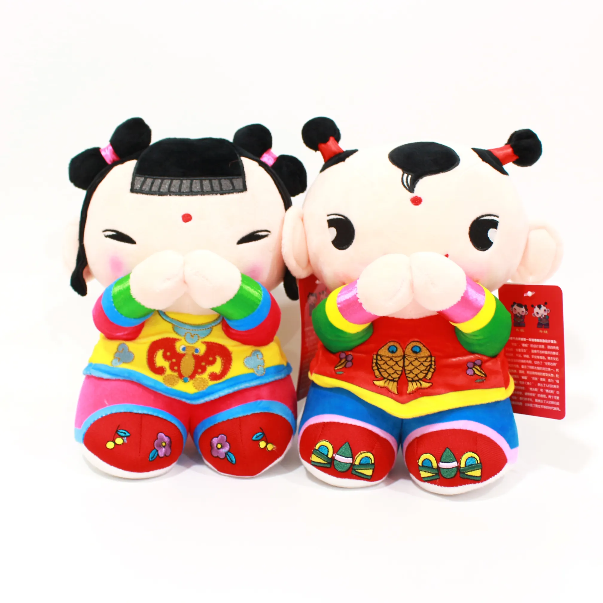 Fuwa doll Chinese traditional clothing couple plush toys