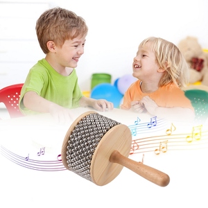 Instrumento Musical <span class=keywords><strong>de</strong></span> percusión <span class=keywords><strong>de</strong></span> madera Cabasa, cadena con cuentas <span class=keywords><strong>de</strong></span> Metal y cilindro, agitador <span class=keywords><strong>de</strong></span> mano <span class=keywords><strong>Pop</strong></span> para <span class=keywords><strong>banda</strong></span> <span class=keywords><strong>de</strong></span> aula, tamaño mediano - Product Image 4