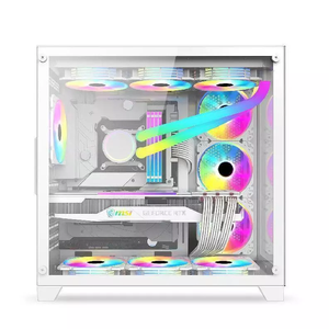 เคสคอมพิวเตอร์รุ่นใหม่ขายดี ราคาโรงงาน สำหรับเกมมิ่ง ATX/Micro-ATX พร้อมพัดลม RGB สำหรับคอมพิวเตอร์เกมมิ่งและเซิร์ฟเวอร์ - Product Image 5