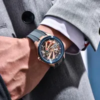 Montre Homme PAGANI DESIGN Hollow 2026 de Luxe à Tourbillon Mécanique Automatique YS030 Saphir Étanche Lumineuse