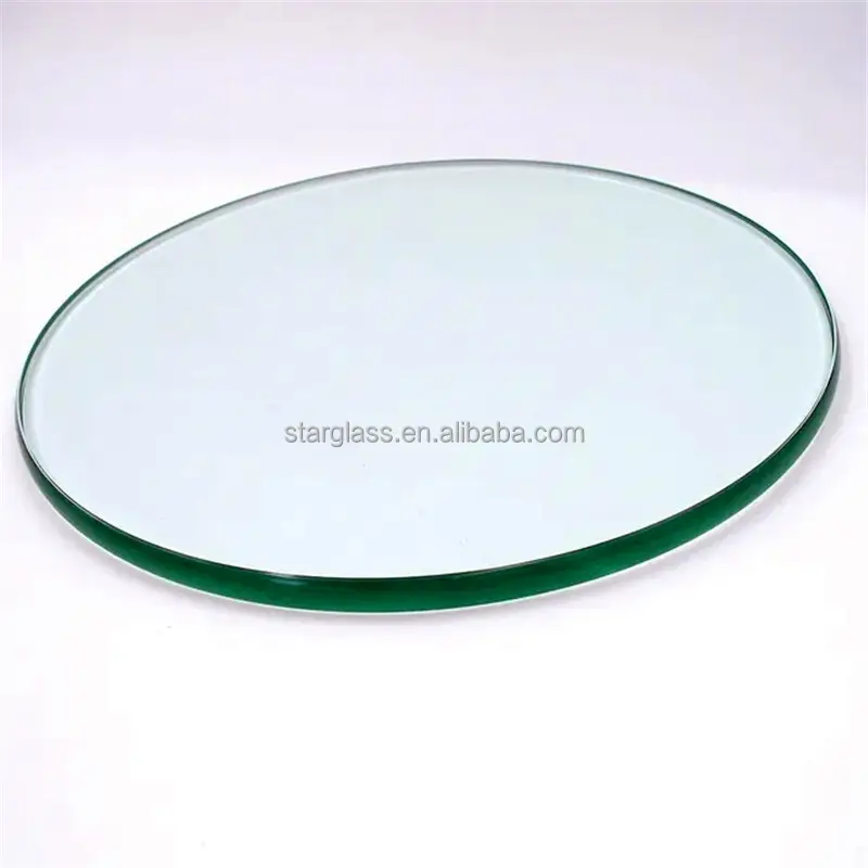 10mm 12mm Thick Tempered Glass Dining Table Top