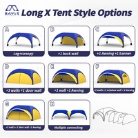 Tente PVC Gonflable, Chapiteau Dôme à Air pour Événements Extérieurs et Fêtes