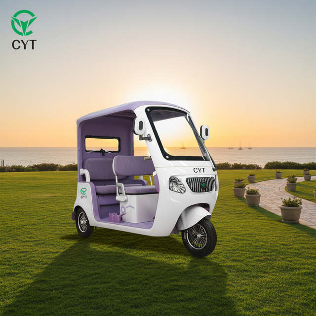 Safety Enclosed 3-Seater Electric Tricycle with Canopy & Full Lighting System