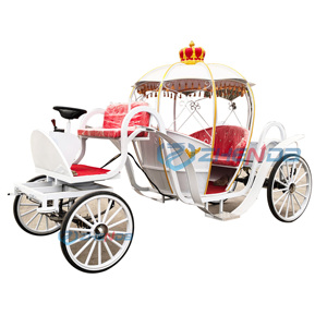 Charrette à chevaux pour visites touristiques/Charrette à chevaux citrouille pour mariage/Charrette à chevaux sans chevaux à 6 places - Product Image 1