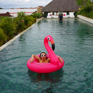 <b>Inflatable</b> Flamingo Swimming Ring 90cm Thickened PVC Pool <b>Float</b> Adult Water Ride For Pool Water Park - Product Image 4