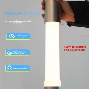 Modern Minimalist LED Floor <strong>Lamp</strong> <strong>Touch</strong> Control Three-color Lighting Living Room/<strong>bedside</strong>/bedroom Use Light Luxury High-end - Product Image 4