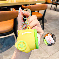 Vente en gros de jouets anti-stress écologiques en forme de panda, porte-clés en PVC, pendentifs, petits animaux mignons, jouets moelleux, cadeau pour enfants