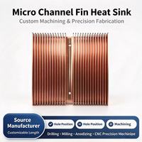 Plaque de refroidissement liquide microcanal en aluminium sur mesure pour IGBT de nouvelle génération, dissipateur thermique disponible pour traitement de surface OEM