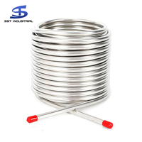 Machine à bière douanière refroidisseur serpentin micro équipement de brassage acier inoxydable échange serpentin de refroidissement tuyau pour la maison