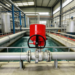 แอคชูเอเตอร์ไฟฟ้าแรงบิดสูงโครงสร้างอลูมิเนียมอโนไดซ์<span class=keywords><strong>แบบ</strong></span>หมุนด้วยตนเองดีไซน์เฟืองตัว<span class=keywords><strong>หนอน</strong></span>คู่ - Product Image 3