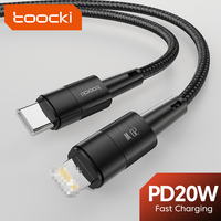 Câble de charge rapide Toocki PD 20W à contrôle intelligent, USB 2.0 480 Mbps, synchronisation de données haute vitesse et charge sécurisée pour iPhone 12/13
