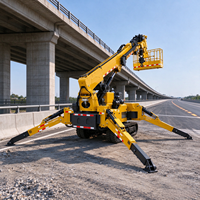 Grue araignée mobile, grue araignée hydraulique sur chenilles, machine de levage pour travaux aériens de construction de murs-rideaux