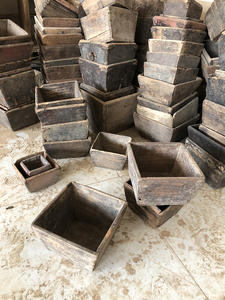 Trung Quốc cổ mộc mạc cổ điển rắn gỗ nhỏ gạo hộp gạo đo lường trang trí nhà nhỏ - Product Image 6