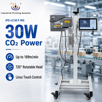 Machine de marquage laser industrielle IPS-LC30 F MG 30W avec encodeur de capteur pour lignes de production continues