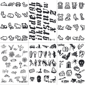Mini autocollant de <span class=keywords><strong>tatouage</strong></span> de jus de plantes imperméable et anti-transpiration, accessoire de doigt temporaire pour femmes et hommes - Product Image 5