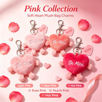 Gantungan Kunci Boneka Hati Merah Boneka Hati Isi Dakron Gantungan Tas Hati Hadiah Hari Valentine Gantungan Kunci Hati Mini