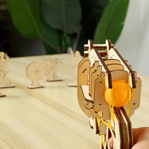 Pistolet à élastiques <span class=keywords><strong>3D</strong></span> DIY de haute technologie - Kit de modèle de construction en bois, Cadeaux éducatifs pour stimuler l'esprit - Product Image 4