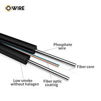 Cable de Fibra Óptica Monomodo G657A2 para Interiores FTTH, Rollo de 30m/1000m, Cubierta LSZH, Marca Corning/YOFC, 2 Conductores