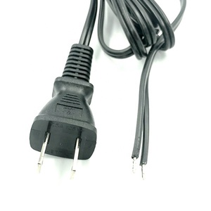 2M Đen PSE JIS 90 Độ Nhật Bản 2 Dây Điện Prong Với Góc C7 2x0.75mm2 - Product Image 3