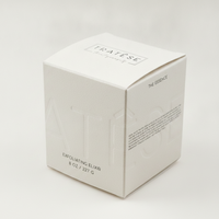 Boîte cosmétique personnalisée en papier coton avec estampage à chaud et vernis sélectif UV pour emballage de crème solaire