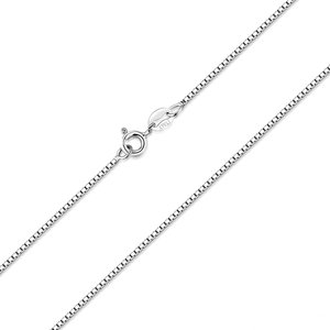 Collier lettre hip-hop à la mode et minimaliste Lettre tridimensionnelle A Plata925 Collier plaqué rhodium <span class=keywords><strong>en</strong></span> argent pur - Product Image 4