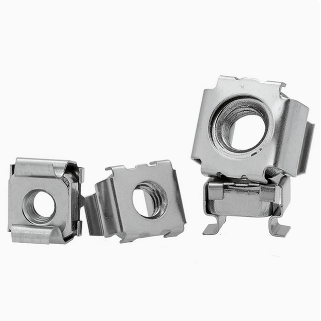 304 Stainless Steel Cage Nuts M5 M6 Captive Nuts for Server Rack Cabinet Enclosure Floating Square Hole Nut Hardware